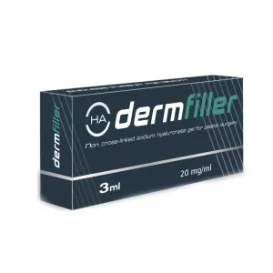 Kwas hialuronowy nieusieciowany w ampułko-strzykawce DERMFILLER 2% - 3 ml