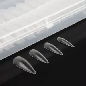 Flexi Tips Almond Nails Company 240 sztuk - tipsy do przedłużania naturalnej płytki paznokcia