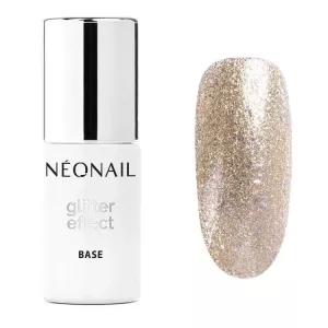 Baza hybrydowa NeoNail Glitter Effect Base Gold Twinkle - 7,2 ml