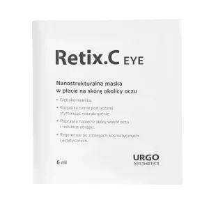 Retix.C EYE Nanostrukturalna maska w płacie na skórę okolicy oczu - 1 x 6 ml (termin 05.2024)